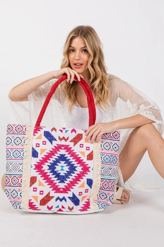 ❤️ GYPSY FOX-CCO ACCESSORIES-Abstract Pattern Tote Bag