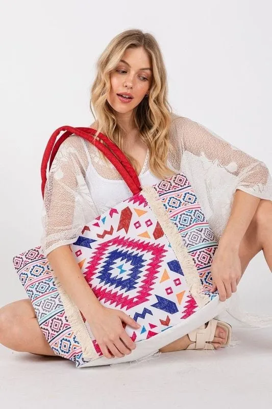 ❤️ GYPSY FOX-CCO ACCESSORIES-Abstract Pattern Tote Bag