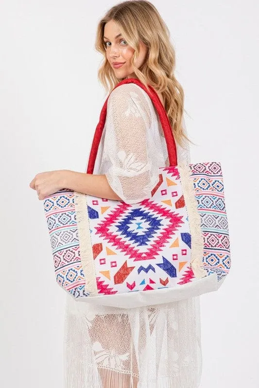 ❤️ GYPSY FOX-CCO ACCESSORIES-Abstract Pattern Tote Bag