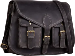 14 Inch Leather Purse Women Shoulder Bag Crossbody Satchel Ladies Tote Travel Purse Genuine Leather