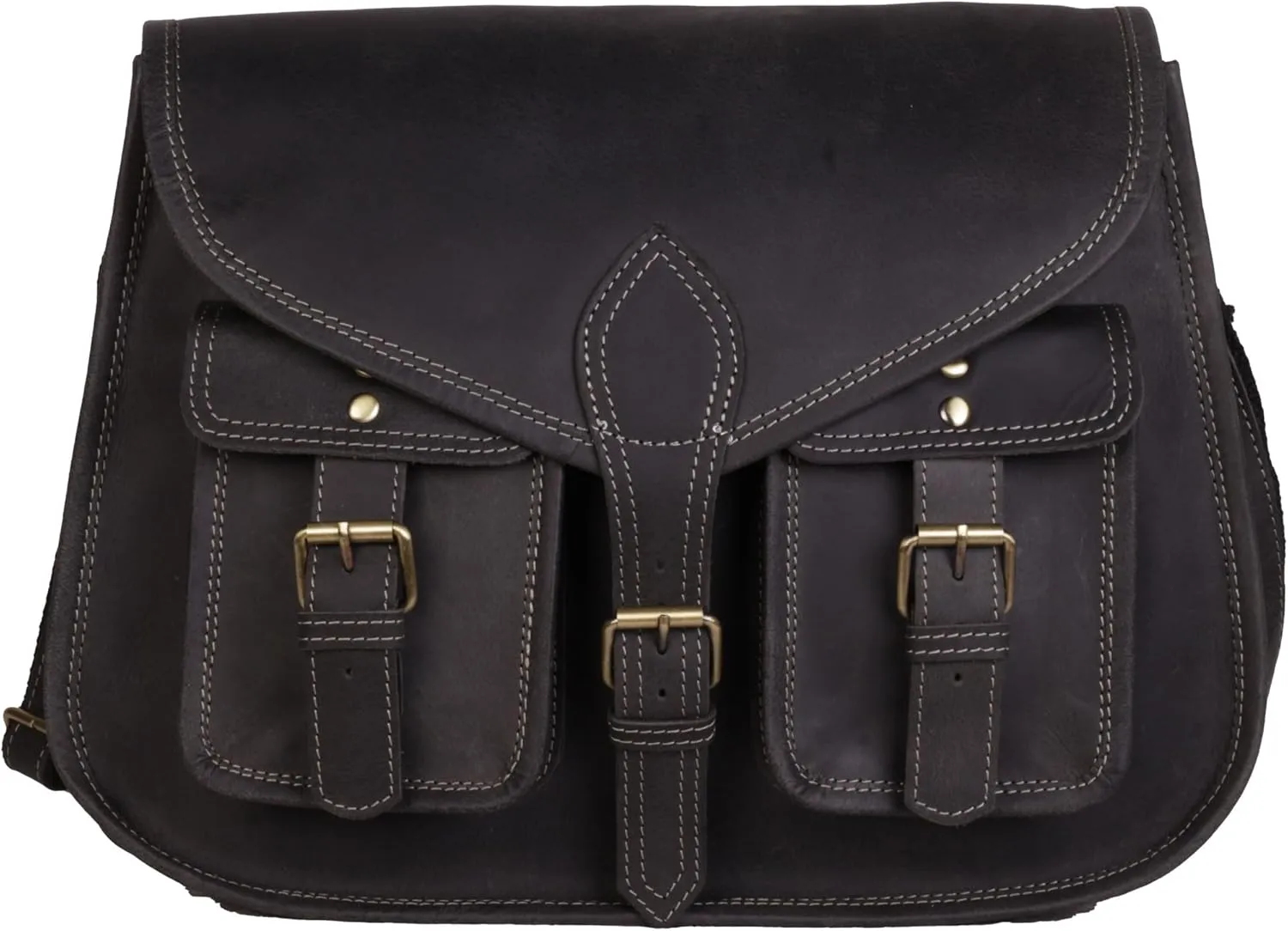 14 Inch Leather Purse Women Shoulder Bag Crossbody Satchel Ladies Tote Travel Purse Genuine Leather