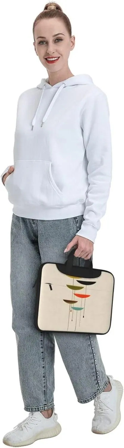 15.6-Inch Laptop Computer And Tablet Shoulder Bag Carrying Case,Business Casual,Music Note Patterns Print