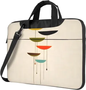 15.6-Inch Laptop Computer And Tablet Shoulder Bag Carrying Case,Business Casual,Music Note Patterns Print