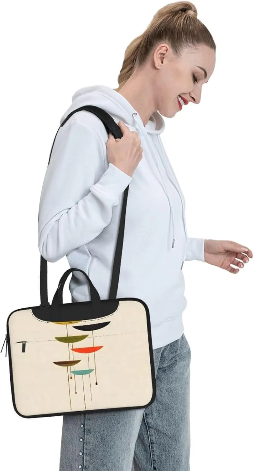 15.6-Inch Laptop Computer And Tablet Shoulder Bag Carrying Case,Business Casual,Music Note Patterns Print