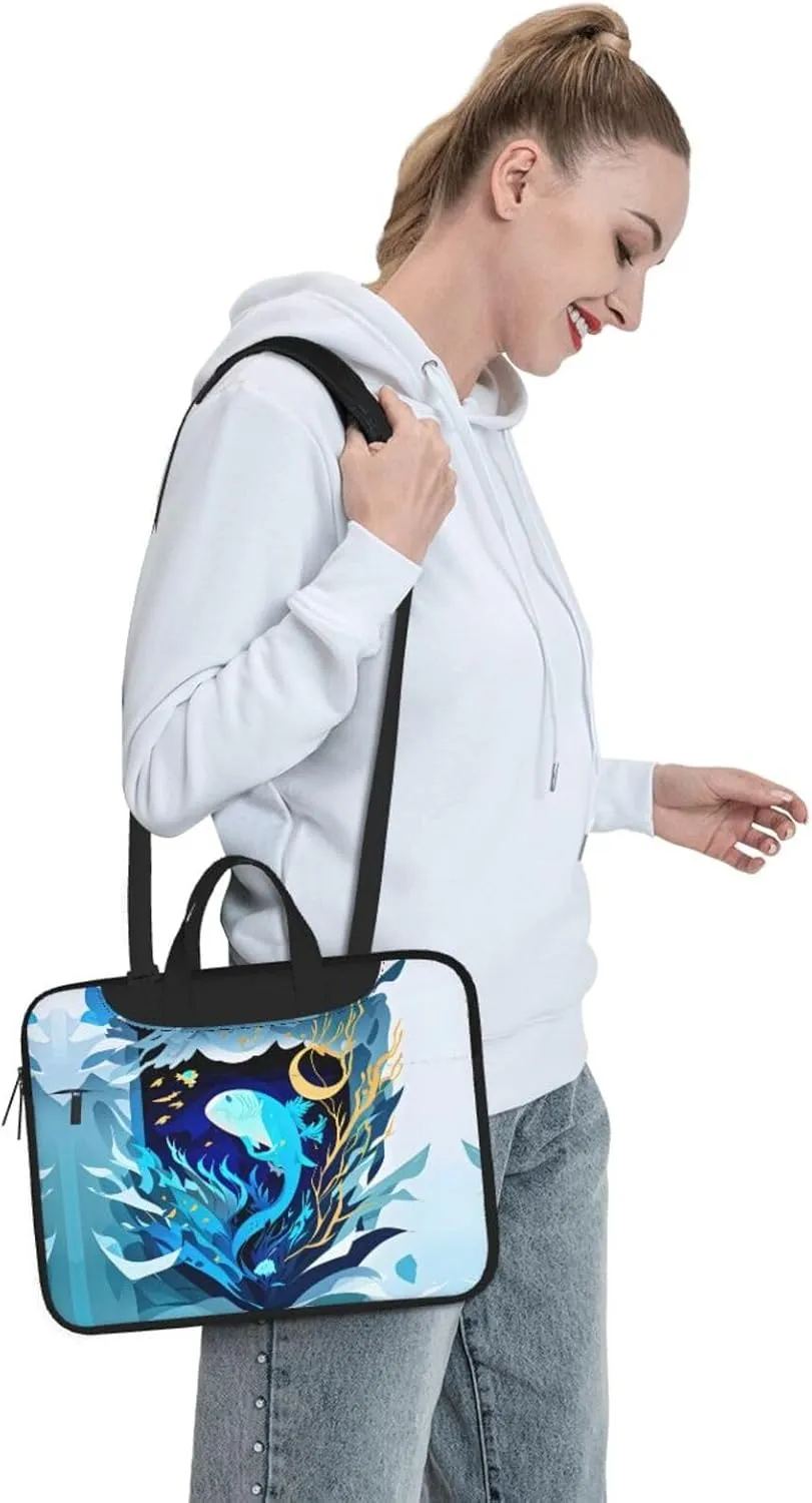 15.6-Inch Laptop Computer And Tablet Shoulder Bag Carrying Case,Business Casual,Outdoors Clare The Cliffs Print