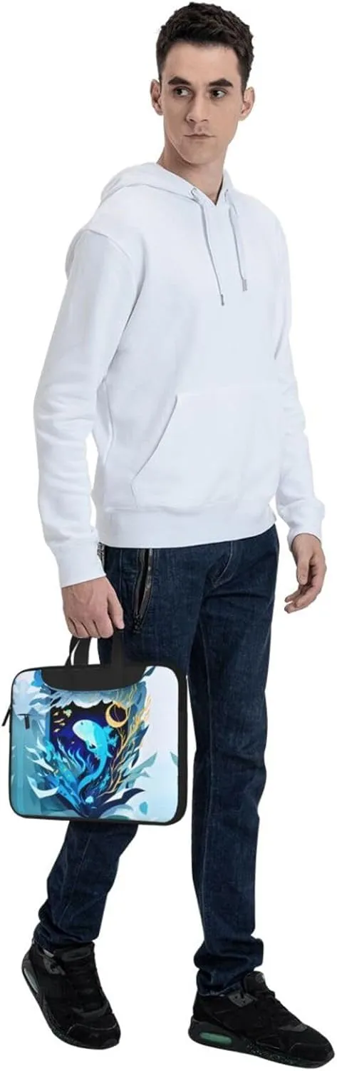 15.6-Inch Laptop Computer And Tablet Shoulder Bag Carrying Case,Business Casual,Outdoors Clare The Cliffs Print