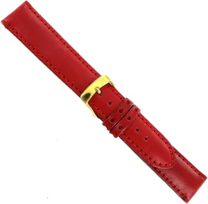 16mm Morellato Red Dri-Lex Air System Genuine Leather Mens Watch Band 1778