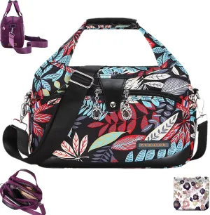 2025 New Blaciokamith Soft Side Lightweight Underseat Tote Bag, Multi-Pocket Fashion Waterproof Anti-Theft Handbag Crossbody