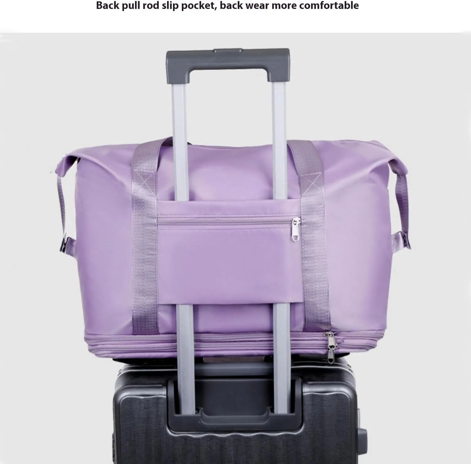 2025 New Rolling Duffle Bag with Wheels, Large Capacity Travel Bag - Universal Wheel Removable, Expandable Foldable Duffle Bags, Dry and Wet Separation, Dry and Wet Separation (Green)