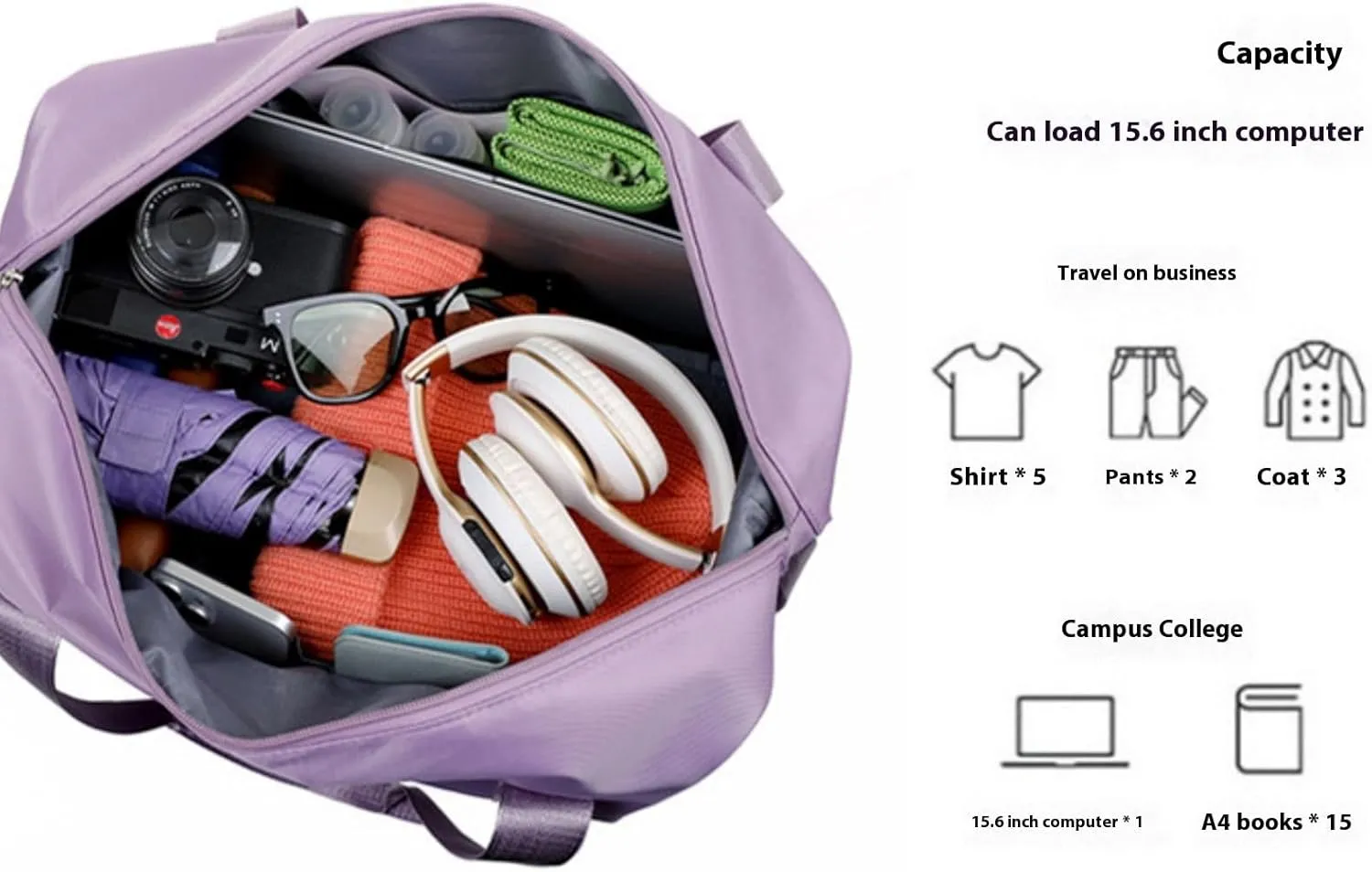 2025 New Rolling Duffle Bag with Wheels, Large Capacity Travel Bag - Universal Wheel Removable, Expandable Foldable Duffle Bags, Dry and Wet Separation, Dry and Wet Separation (Green)