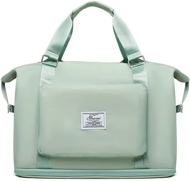 2025 new travel bag, sports and fitness, large-capacity expandable folding bag for production (green)