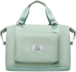2025 new travel bag, sports and fitness, large-capacity expandable folding bag for production (green)