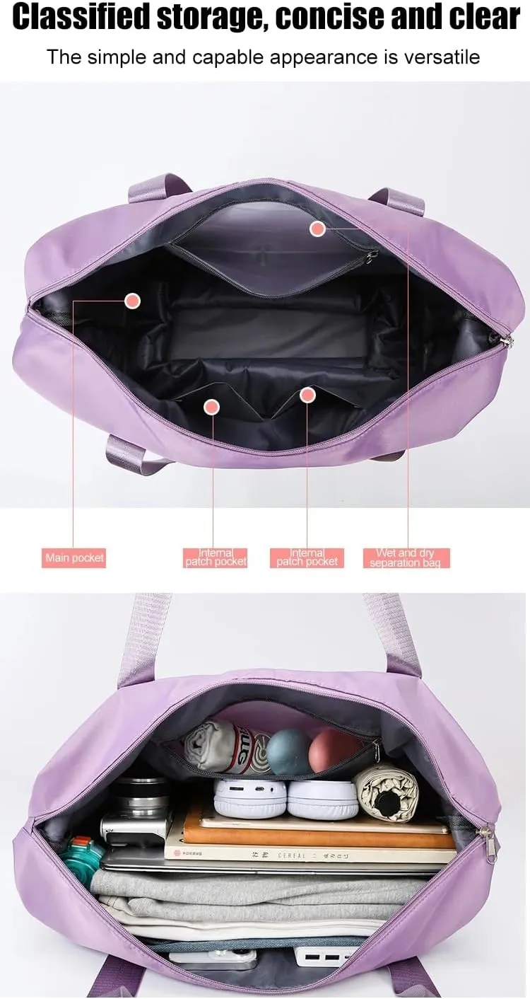 2025 New Travel Bag with Wheels, Expandable & Foldable Large Capacity Rolling Luggage, Adjustable Shoulder Strap & Detachable Wheels(Black)