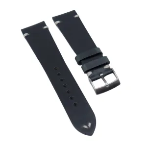 20mm, 22mm Vintage Style Navy Chromexcel Horween Leather Watch Strap