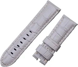 22mm 24mm 26mm Italy Calf Bamboo Leather Watchband Compatible with Panerai Strap Watch Band with Buckle PAM441/111/386 Accessories