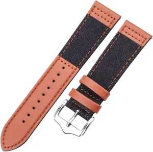 22mm Watch Band Strap Smart Watch Accessories Genuine Leather Bracelet