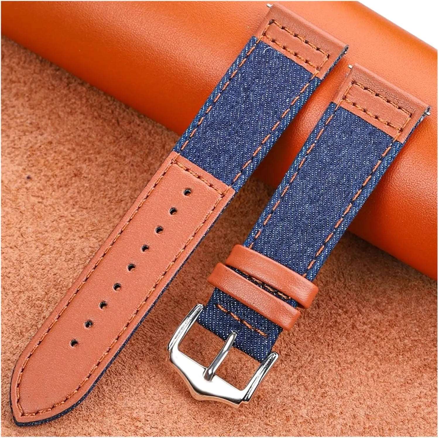 22mm Watch Band Strap Smart Watch Accessories Genuine Leather Bracelet