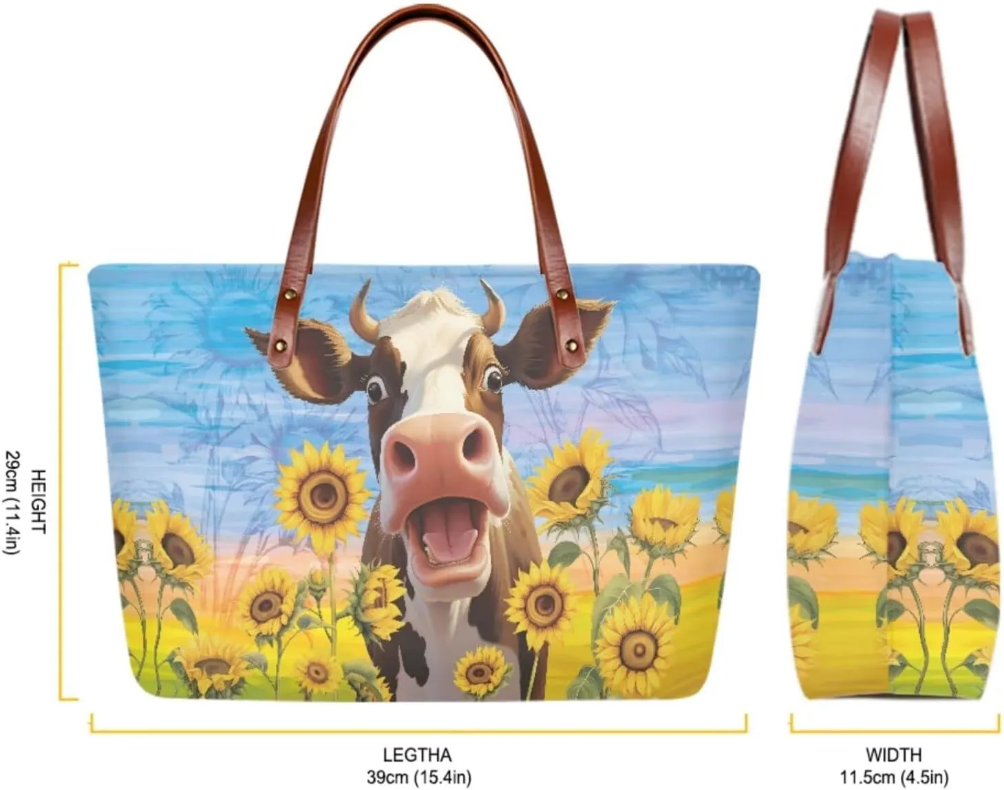 3PCS Tote Bag with Wallet, Purse and Wallet Set for Women Large Top Handle Purse Casual Satchel Handbag