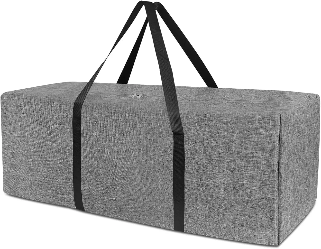 47 Inch Sports Duffle Bag - 195L Large Luffel Bag for Travel, Foldable Luggage Duffle Bag with Zippers for Men Women (Grey)