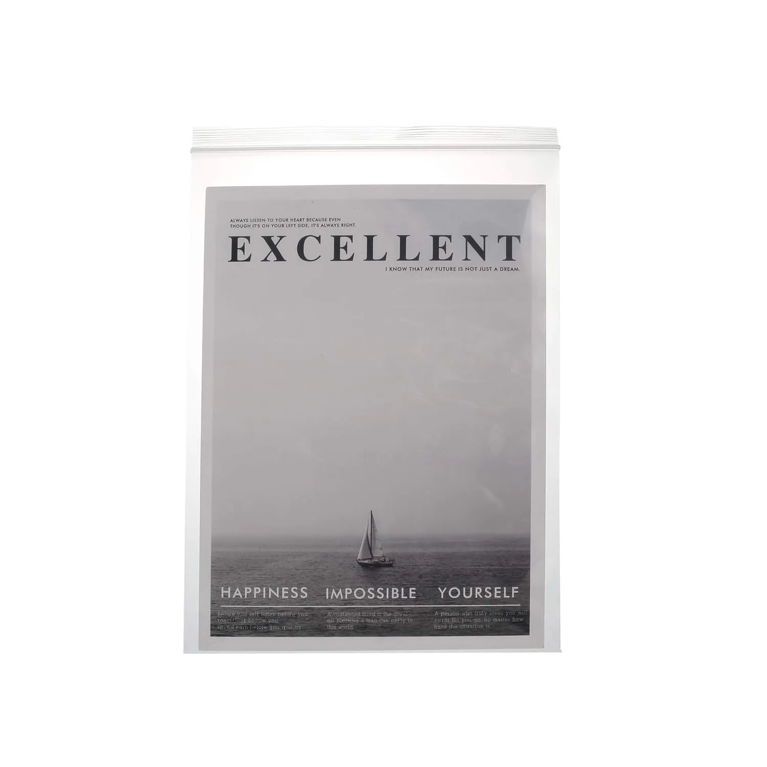 50 Pack 12" x 12" Thick 2.4Mil Clear Zip Seal Lock Poly Bags Reclosable Zip Plastic Bag Durable Clothing Shoes Toys Envelopes Photos Cards Snack Zipper Bags