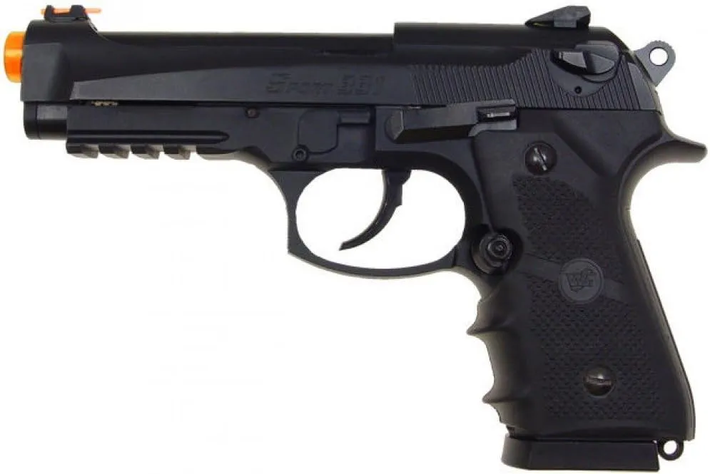 500 FPS WG AIRSOFT METAL M9 BERETTA BLOWBACK GAS CO2 HAND GUN PISTOL w/ 6mm BB