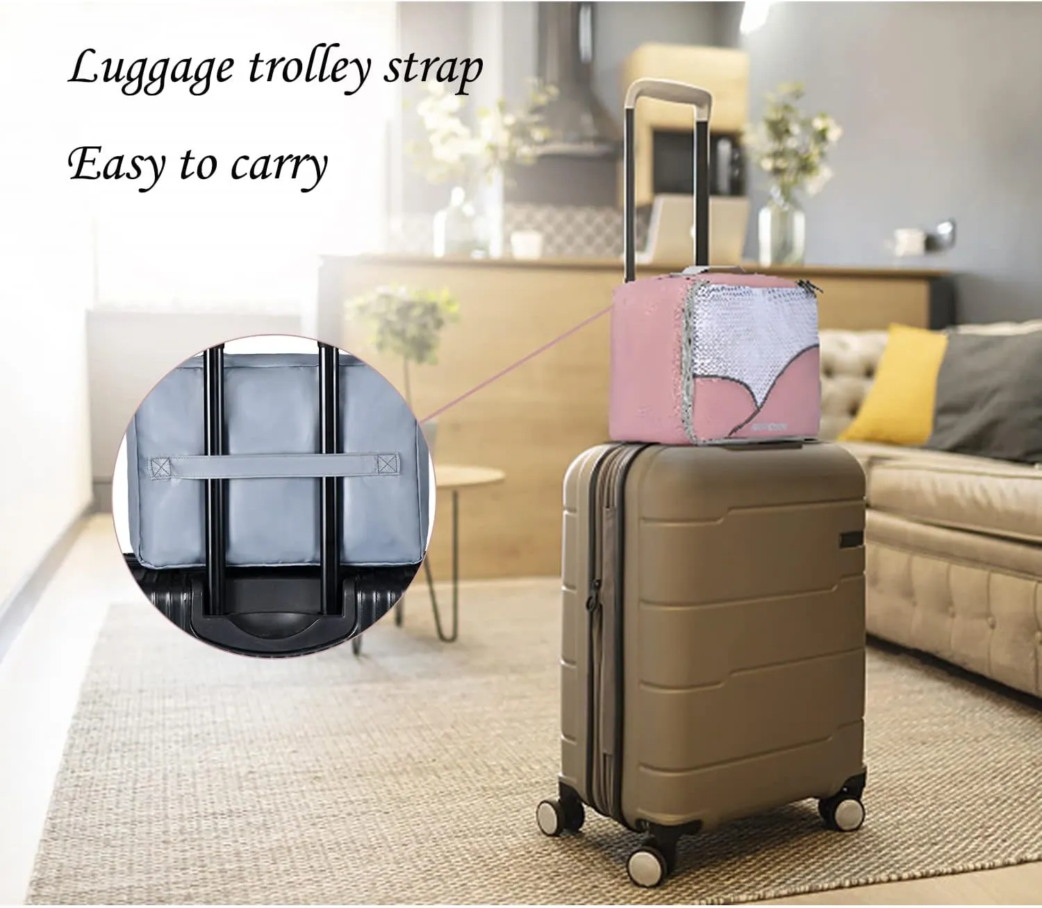 8 Set Packing Cubes for Travel (L,M,S,XS)-Suitcases Organizer Set for Travel Accessories Travel Essentials, Luggage Packing Bags for Carry on Suitcase (8set, Pink)