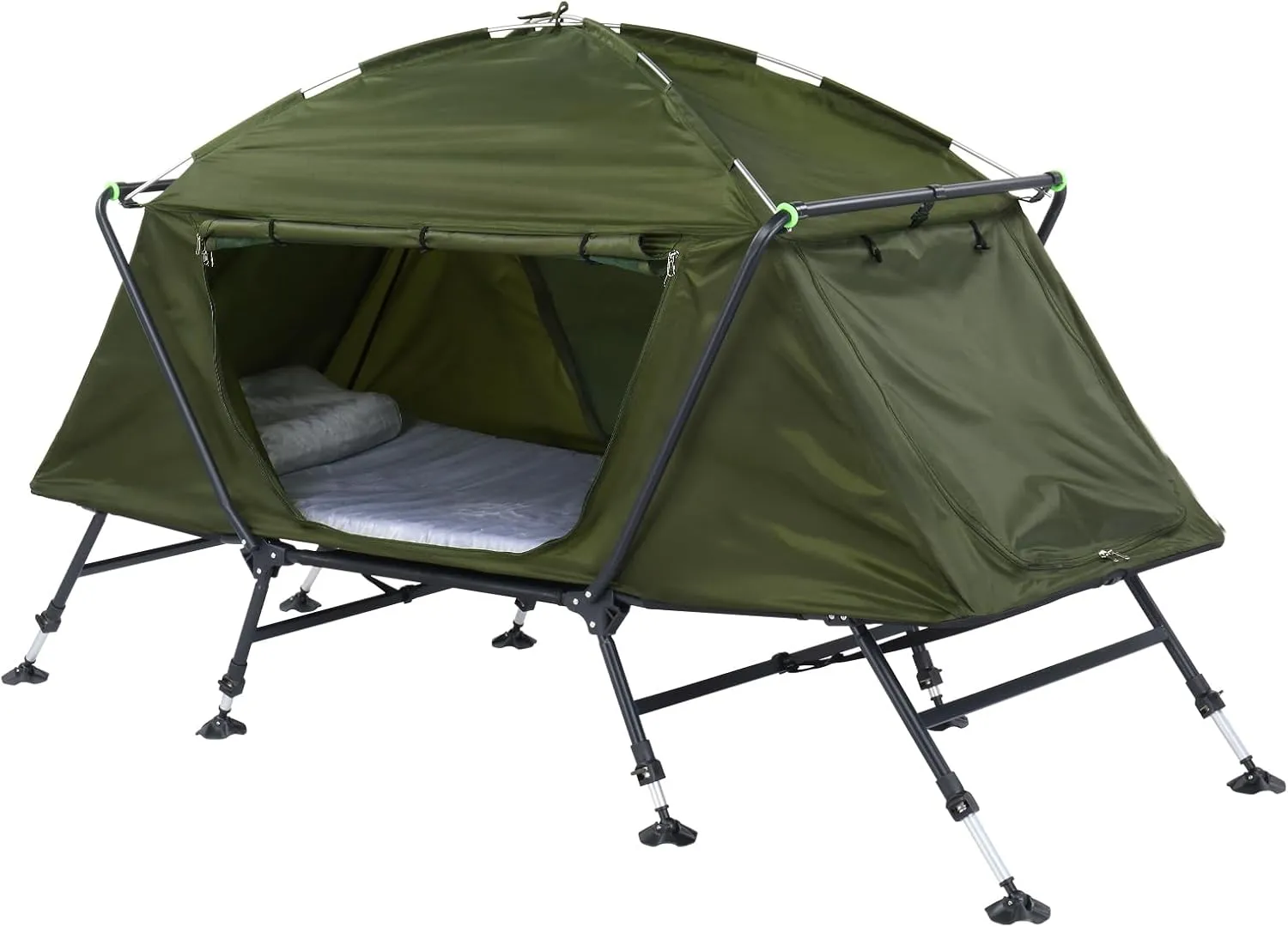 94" D x 33" W x 50" H Camping Tent with Integrated Cot - Portable, Waterproof, for Camping & Hiking,Folding Camping Cots Tent, Portable Sleeping Cot Camping