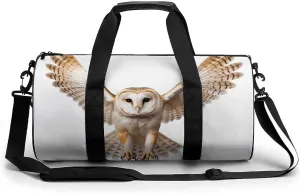 A Barn Owl Gym Bag for Men Women Water Resistant Duffle Bag Travel Lightweight Bag for Travel Sports