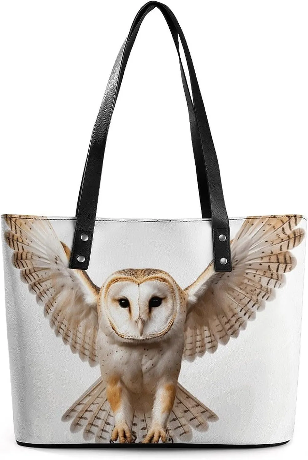 A Barn Owl Leather Lady's Handbag Crossbody Purse for Women Ladies Soft Shoulder Bag Medium Roomy Handbag Fashion Tote Top Handle Satchel