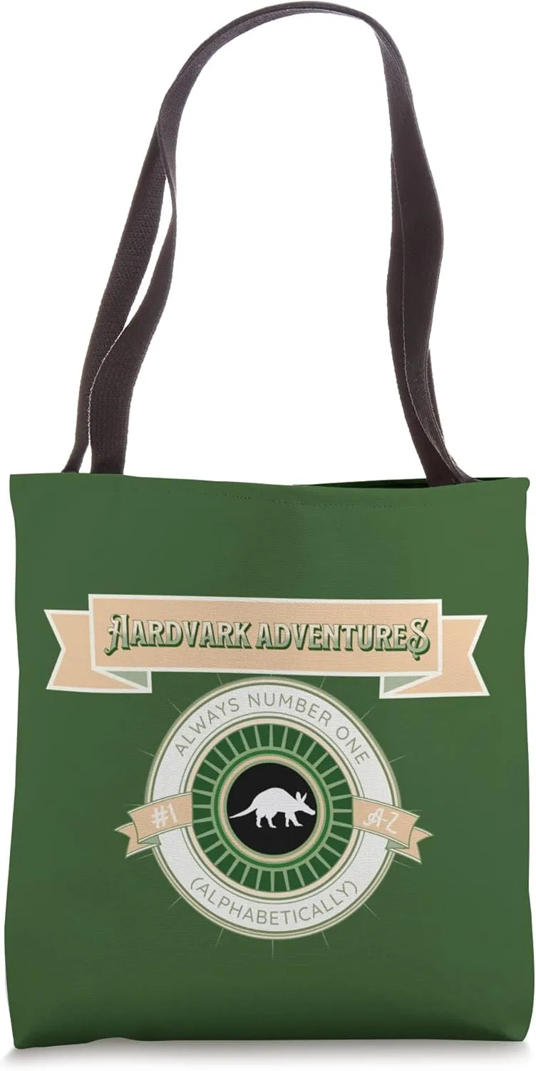 Aardvark Adventures Guided Tours Number One (Alphabetically) Tote Bag