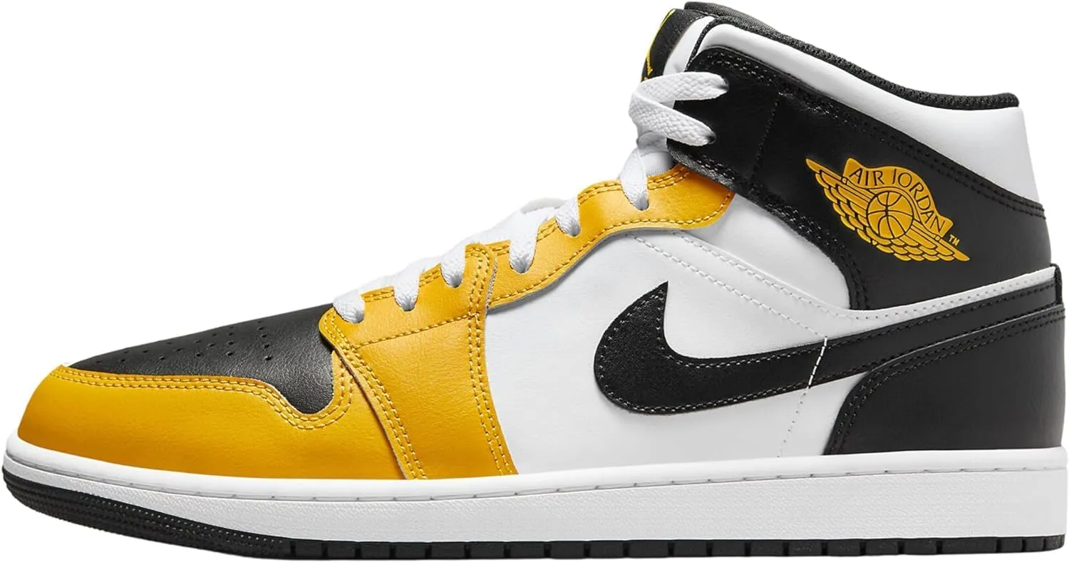 Air Jordan 1 Mid (DQ8426-701, Yellow Ochre/White/Yellow Ochre/Black)