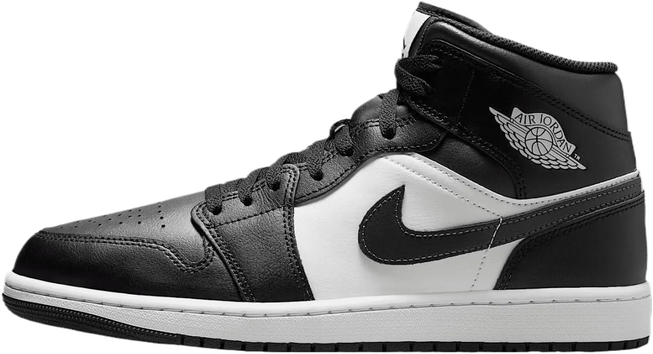 Air Jordan 1 Mid Men's Shoes (DQ8426-010, Black/Summit White/Off Noir)