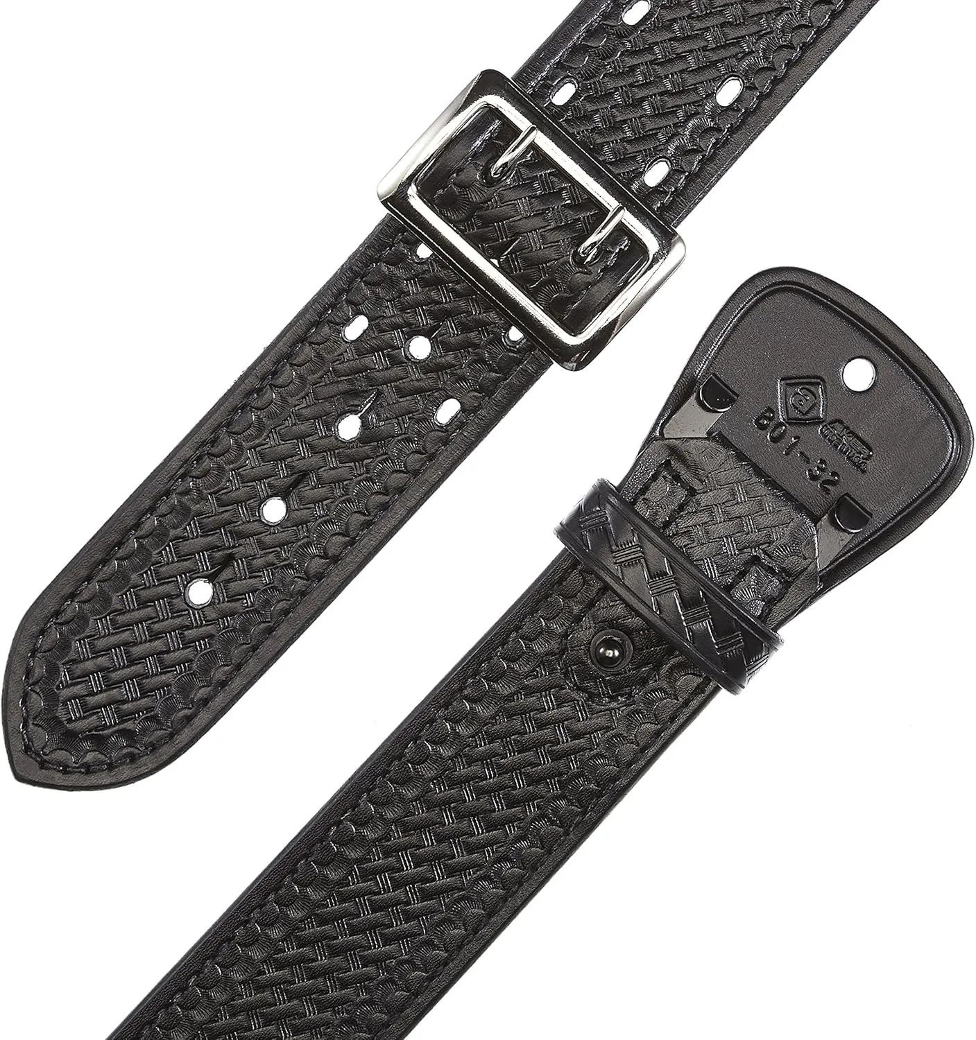 Aker Leather B01 Sam Browne Duty Belt, Full Leather-Lined, 2-1/4" Width