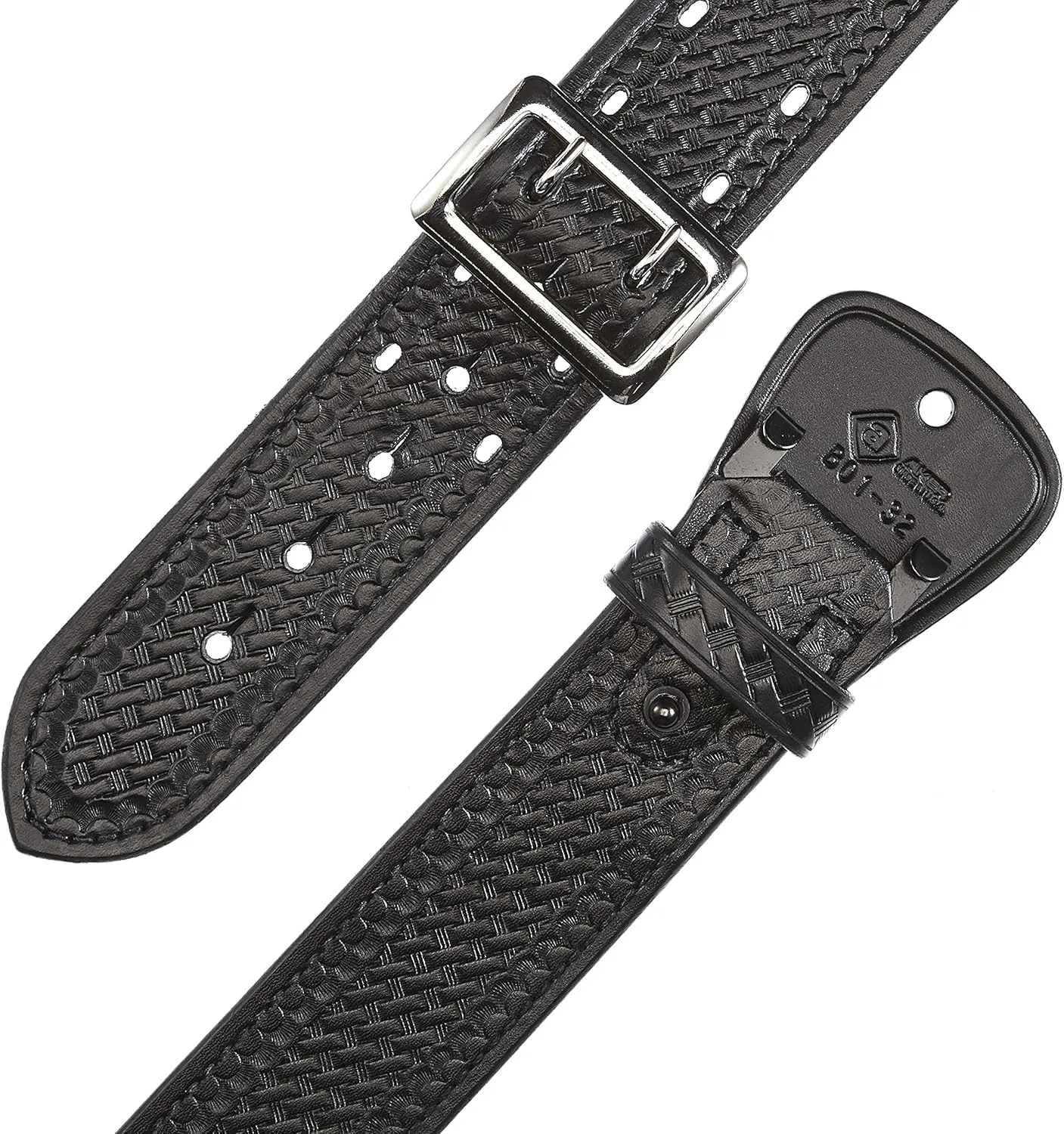 Aker Leather B01 Sam Browne Duty Belt, Full Leather-Lined, 2-1/4" Width