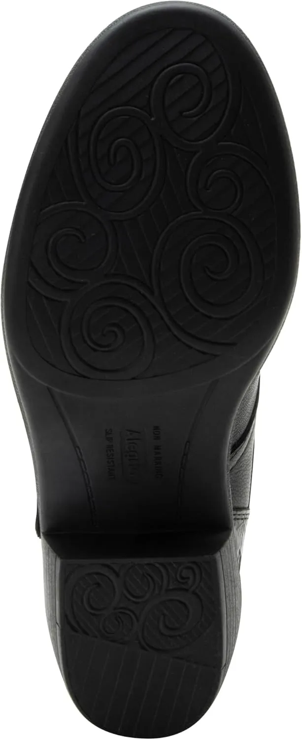 Alegria Womens Mikki Western Buckle Leather Bootie
