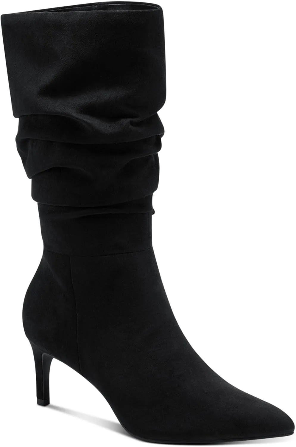 Alfani Womens Lissa Faux Suede Slouchy Booties Black 10 Medium (B,M)