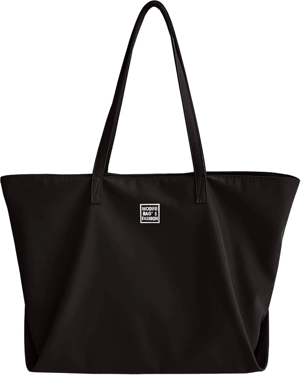 ALUWU Nylon Tote Bag for Women Waterproof Shoulder Handbag with Zipper