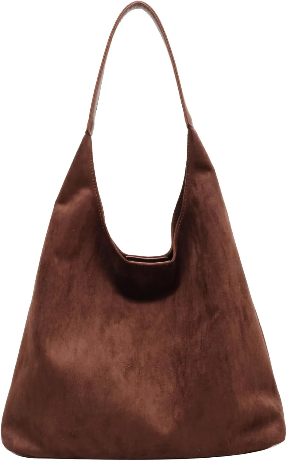 ALUWU Suede Bags for Women 2024 Retro Faux Suede Handbag Slouchy Hobo Bag Fall Purse