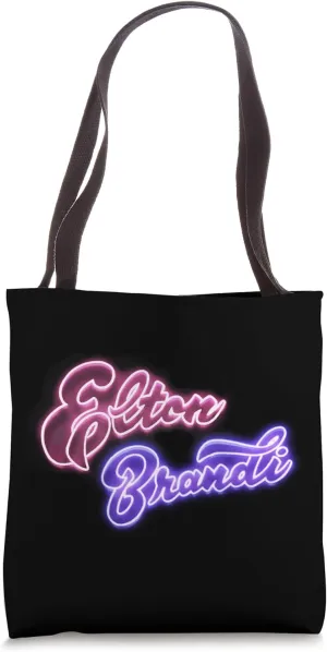 Amazon Exclusive Official Elton John Neon Logo Tote Bag