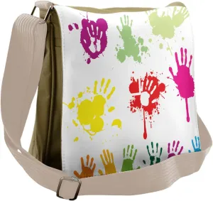 Ambesonne Graffiti Messenger Bag, Teenagers Spray Color, Unisex Cross-body