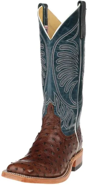 Anderson Bean Men's Kango Tabac Mad Dog Full Quill Ostrich Cowboy Boot Tobac 11.5 D