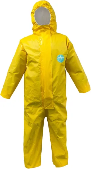 Andes Chemical Protection Coveralls | Hazmat Suits | Sealed Seam Chemical Protection Suits with Hood, Elastic Wrists