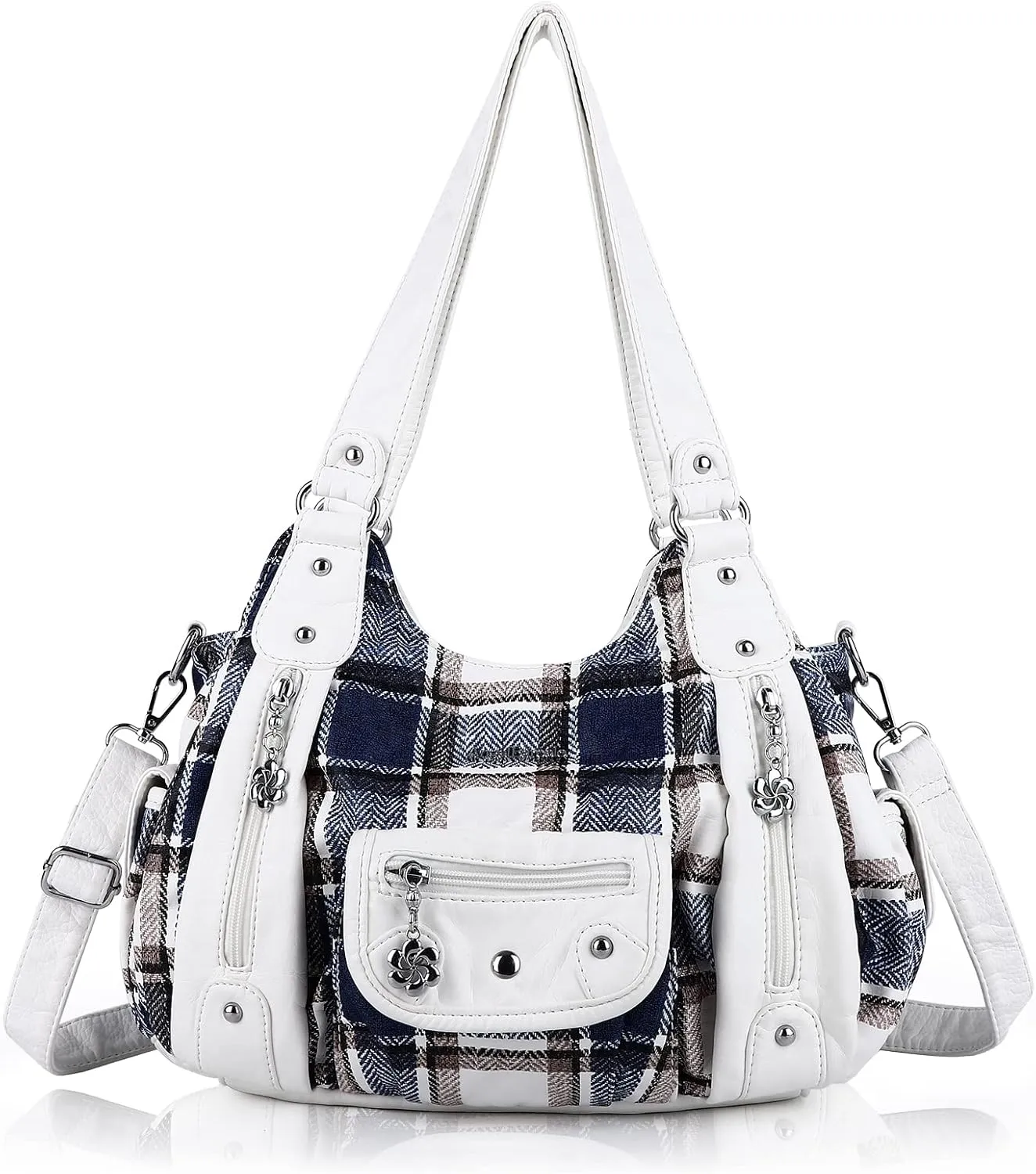 Angel Barcelo Womens Purses and Handbags PU Leather Shoulder Bag Fashion Hobo Bags for Girls