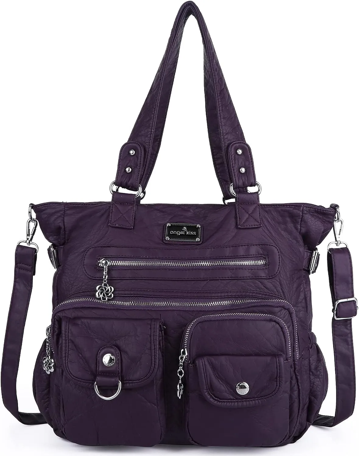 Angelkiss Purses and Handbag for Women Soft Leather Hobo Bags Satchel Shoulder Bags Ladies Tote Crossbody Bag