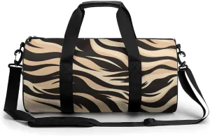 Animal Fur Sport Gym Duffle Travel Bag for Women Men Overnight Weekender Bag with Shoe Compartment,Wet Pocket, 17.7in/9in/9in, style-23