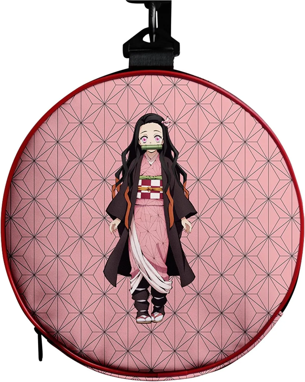 Anime Demon Slay Large Capacity Gym Bag Manga Kemitsu Sport Duffel Bag With Shoe Bag(Nezuko Pink)