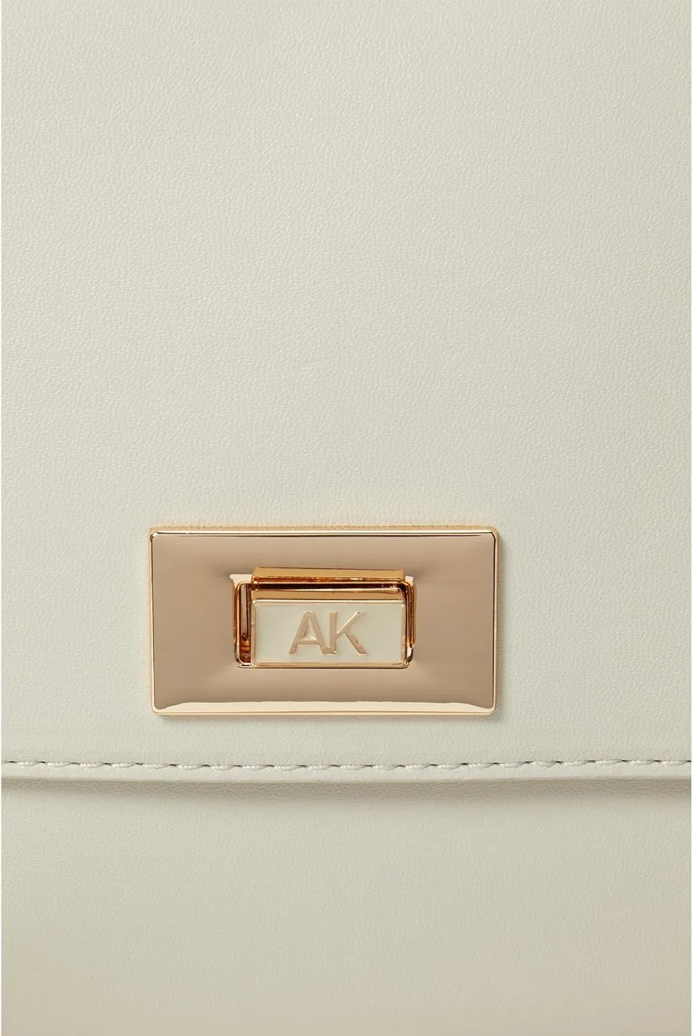 Anne Klein Convertible Flap Shoulder Bag with Enamel Turnlock