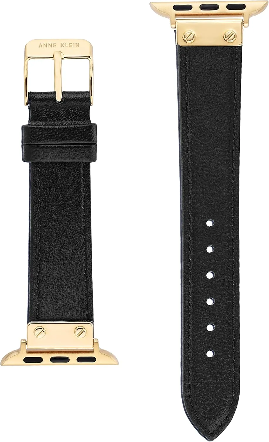 Anne Klein Leather Fashion Band for Apple Watch Secure, Adjustable, Apple Watch Band Replacement, Fits Most Wrists