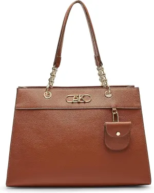 Anne Klein tote with AK bevel logo