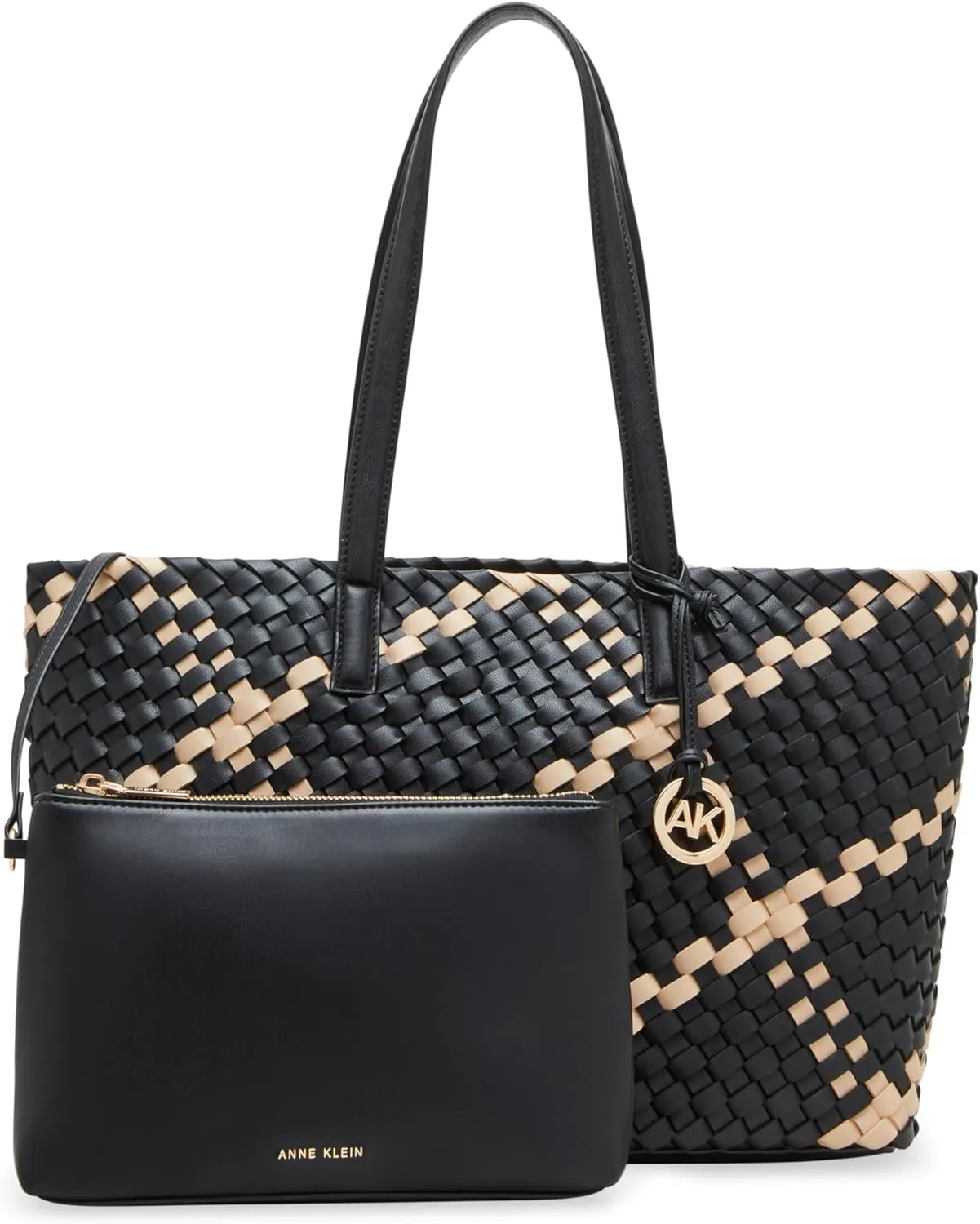 Anne Klein Woven Tote with Pouch